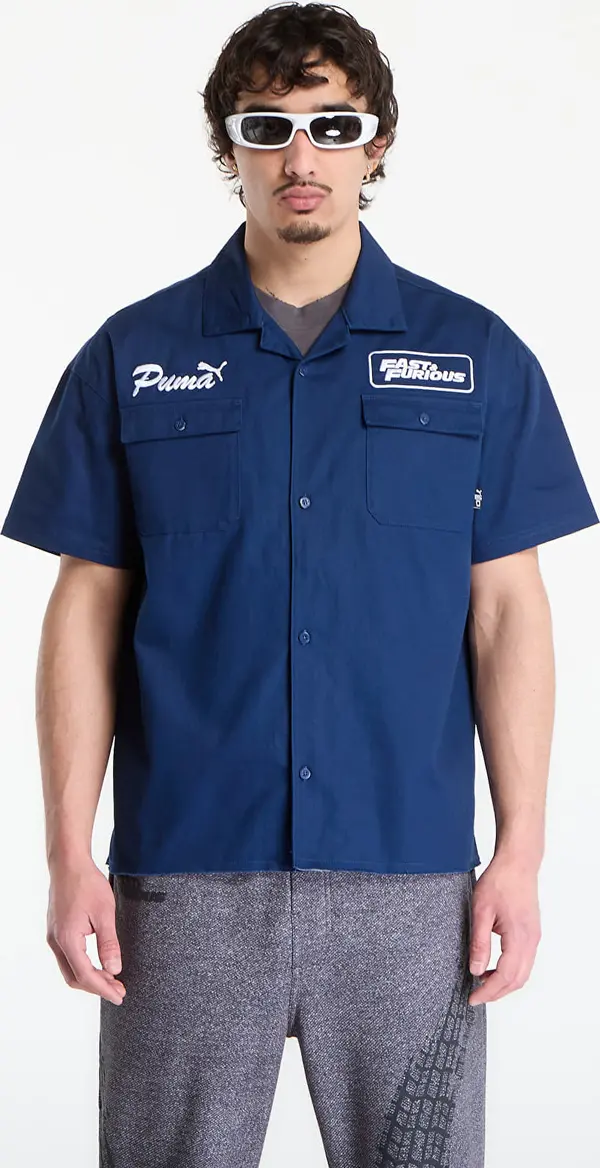 Puma Srajca Puma x Fast & Furious Mechanic Shirt Persian Blue M