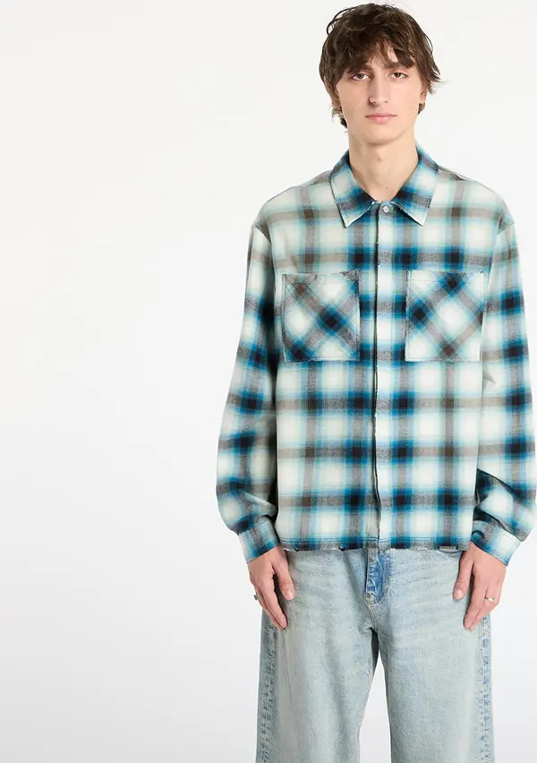 REPRESENT Srajca REPRESENT Sun Bleached Flannel Shirt Cloud L