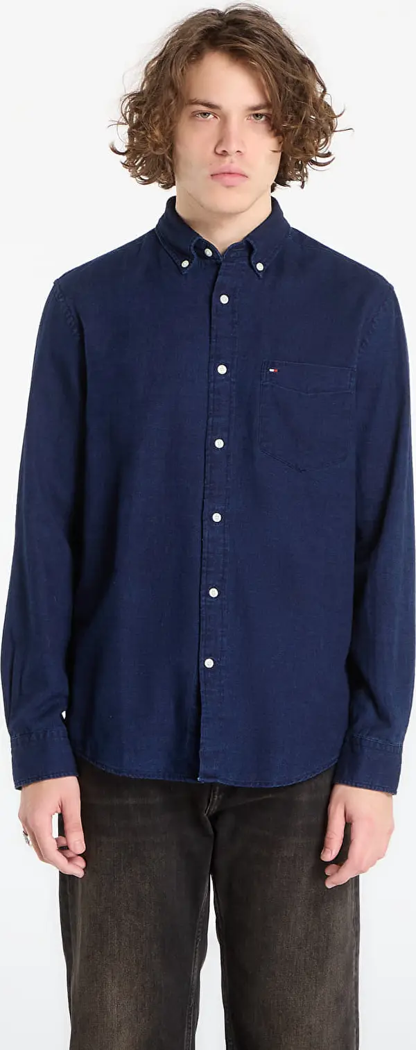 Tommy Hilfiger Srajca Tommy Hilfiger Flannel Indigo Shirt Dark Blue Indigo L