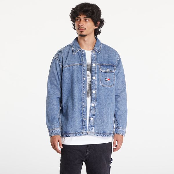 Tommy Hilfiger Srajca Tommy Jeans Essential Denim Overshirt Mid Indigo S