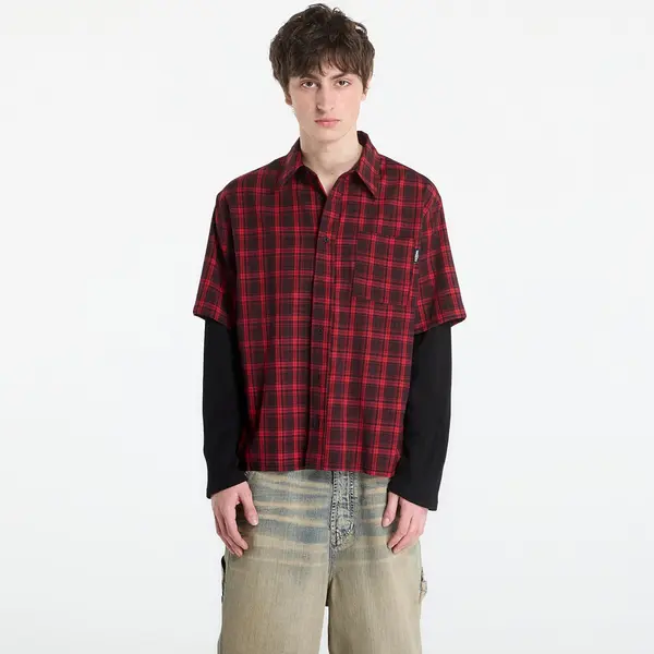Wasted Paris Srajca Wasted Paris M Tartan Age Shirt Fire Red/ Black M