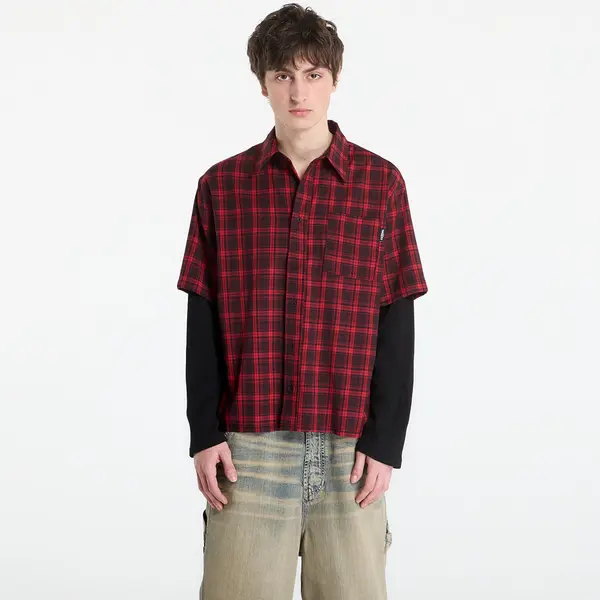 Wasted Paris Srajca Wasted Paris M Tartan Age Shirt Fire Red/ Black XL