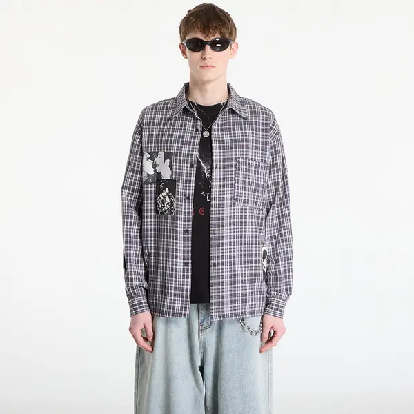 Wasted Paris Srajca Wasted Paris M Taunt Shirt Black Tartan XL