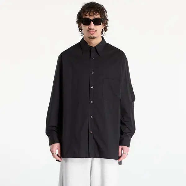 Y-3 Srajca Y-3 Cotton Long Sleeve Shirt Black L