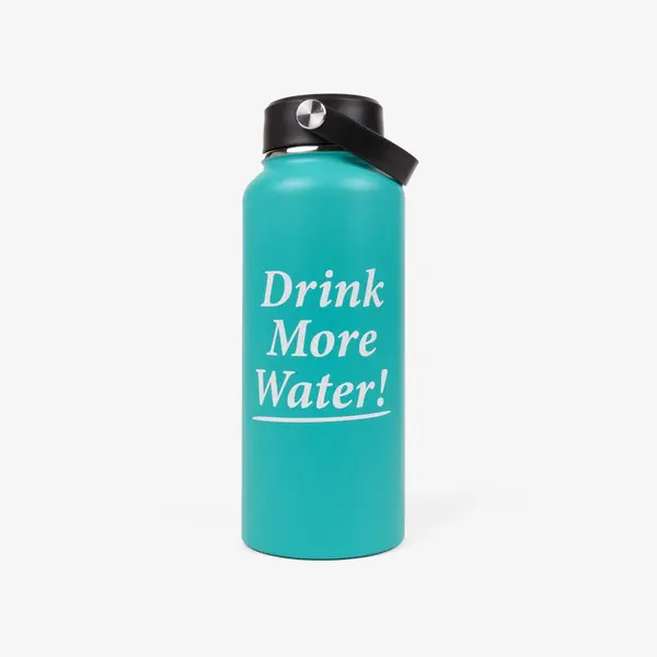 Sporty & Rich Steklenica Sporty & Rich Drink More Water Bottle Amalfi Green 1 l