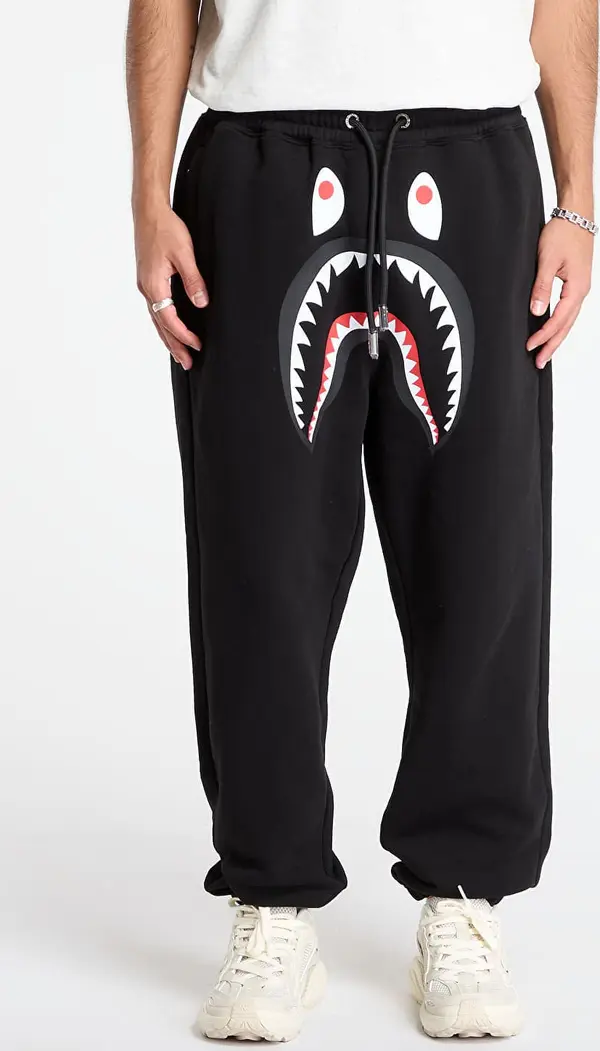 A BATHING APE Superge A BATHING APE Shark Relaxed Fit Sweat Pants Black S