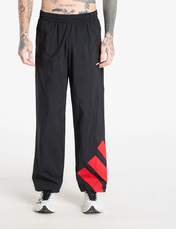 adidas Originals Superge adidas Adicolor Blocked Tracksuit Bottoms Black/ Better Scarlet M