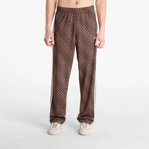 adidas Originals Superge adidas Firebird Loose Monogram Track Tracksuit Bottoms Aurora Coffee/ Earth Strata/ Sandy Pink L