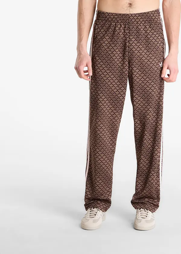 adidas Originals Superge adidas Firebird Loose Monogram Track Tracksuit Bottoms Aurora Coffee/ Earth Strata/ Sandy Pink XL