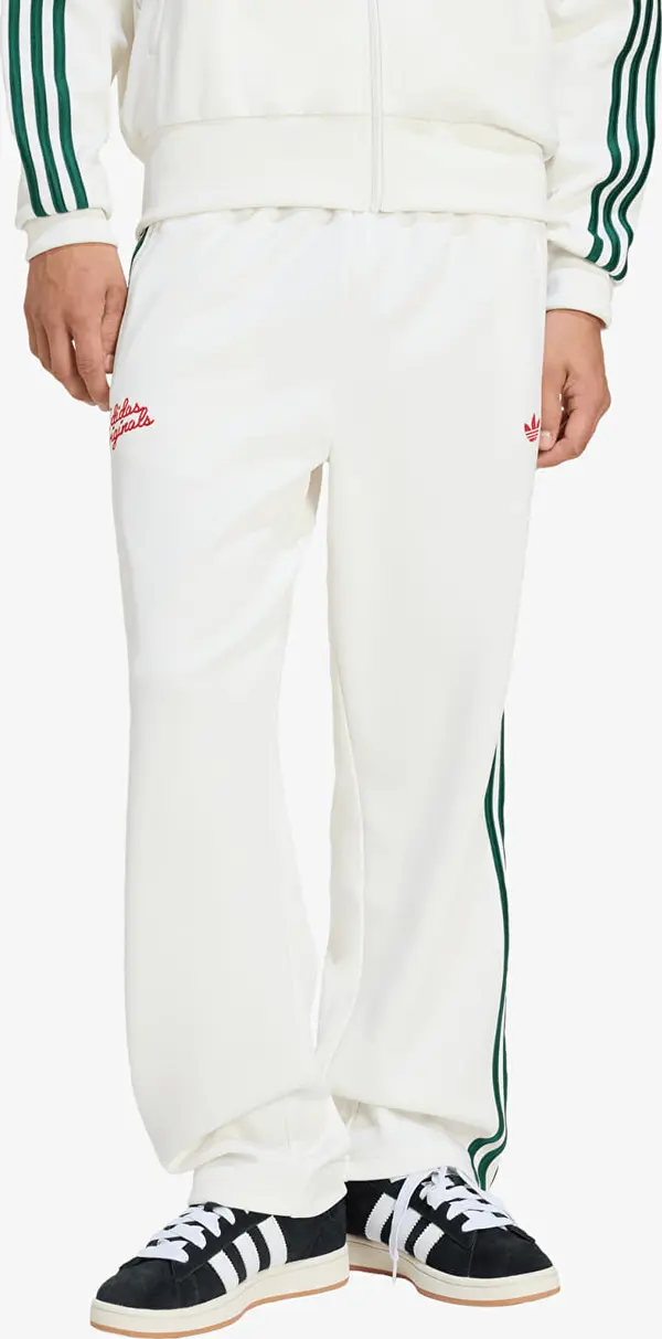 adidas Originals Superge adidas Firebird Track Pants Roses Off White/ Collegiate Green M