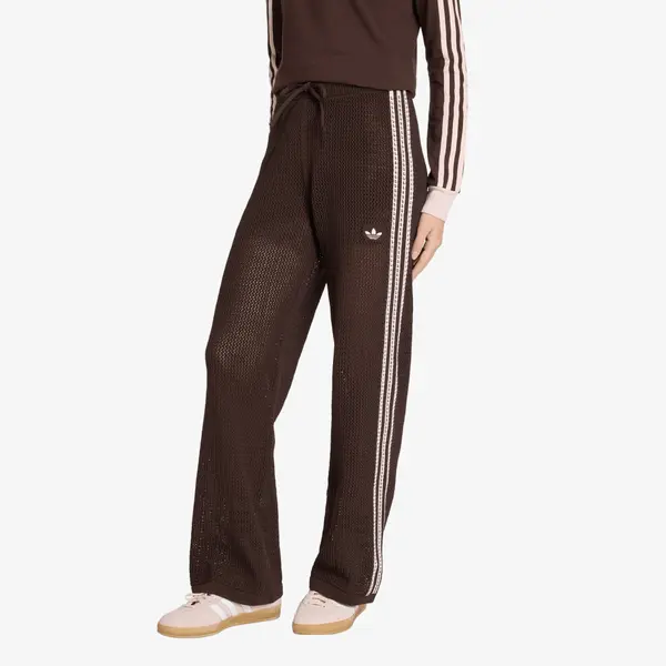 adidas Originals Superge adidas Knitted Crochet Firebird Tracksuit Bottoms Aurora Coffee L