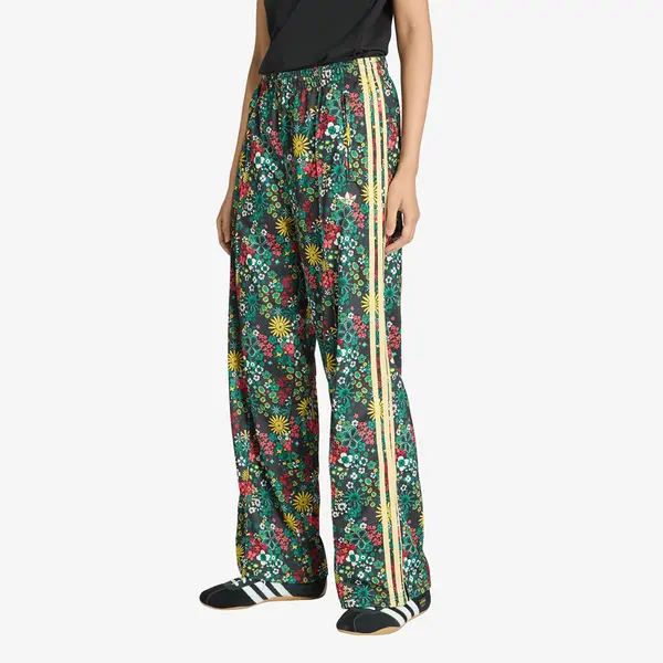 adidas Originals Superge adidas X Liberty London Firebird Tracksuit Bottoms Black/ Bold Green/ Collegiate Green- Eqt Yellow XXS