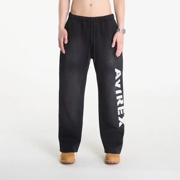 Avirex Superge Avirex Distress Icon Sweatpant Black XXL