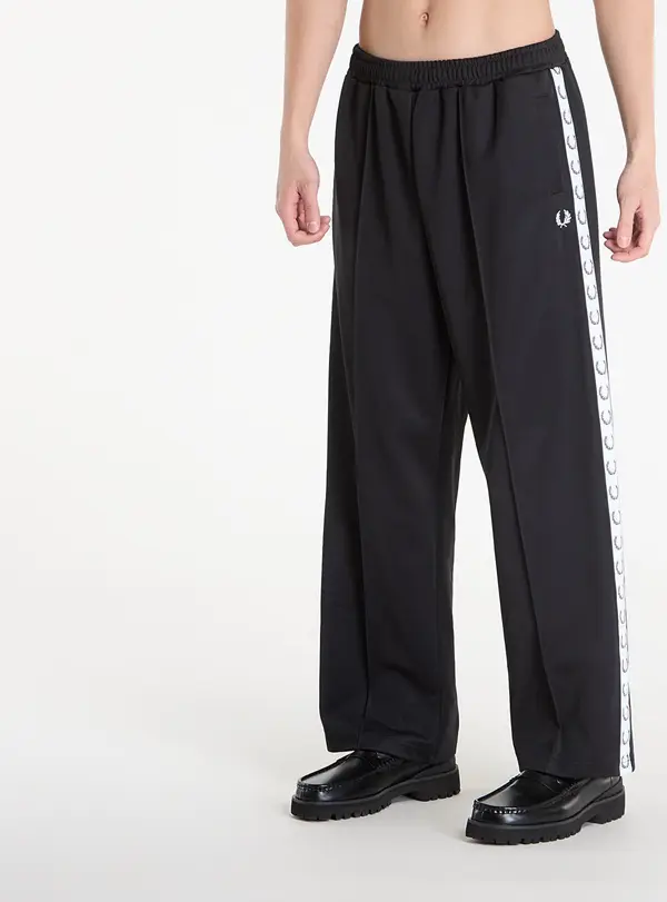 FRED PERRY Superge FRED PERRY Wide Leg Track Pant Black L