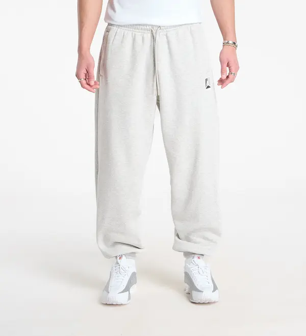 Jordan Superge Jordan Brooklyn Fleece Men's Pants Grey Heather/ Pale Grey/ White XS
