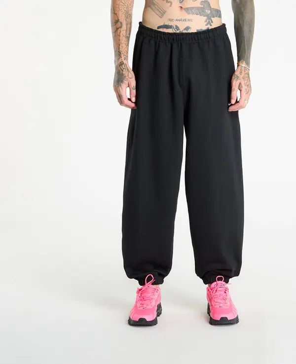 Nike Superge Nike Solo Swoosh Men's Cuffed Fleece Pants Black/ Black/ White S