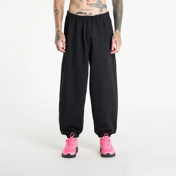 Nike Superge Nike Solo Swoosh Men's Cuffed Fleece Pants Black/ Black/ White XXXL