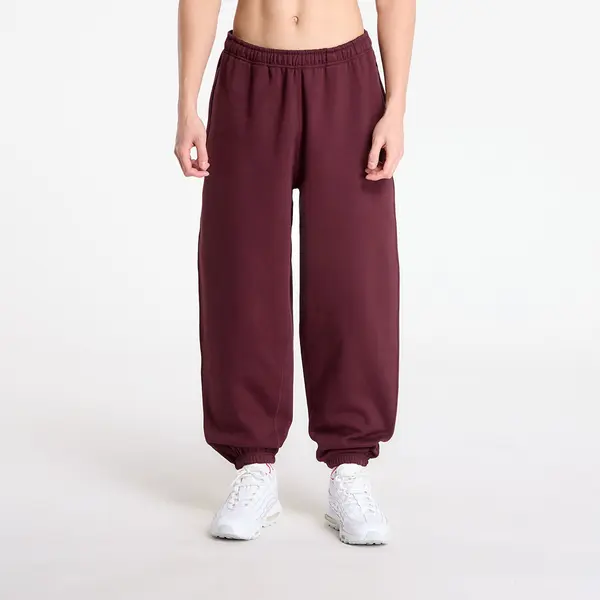Nike Superge Nike Solo Swoosh Men's Cuffed Fleece Pants Burgundy Crush/ Burgundy Crush/ White XXL