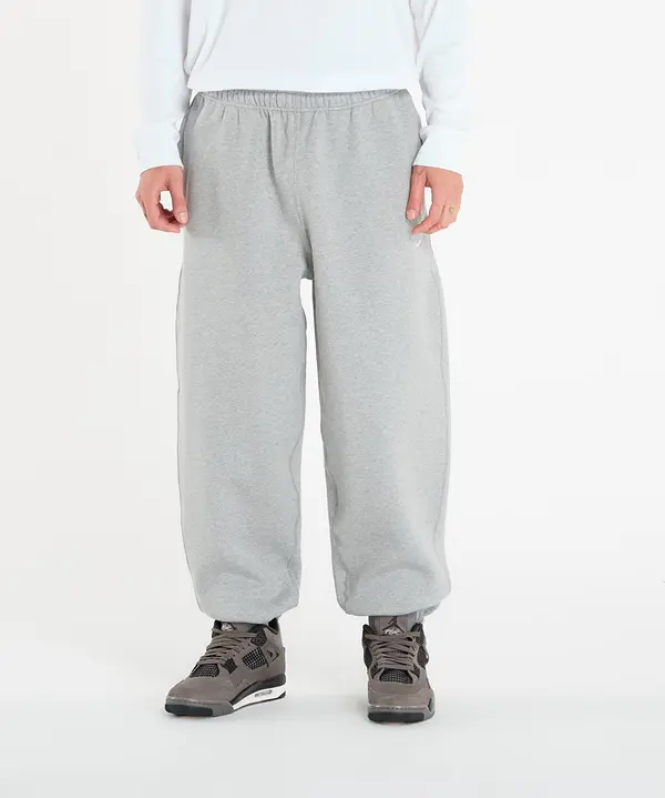 Nike Superge Nike Solo Swoosh Men's Cuffed Fleece Pants Dk Grey Heather/ Lt Smoke Grey/ White S