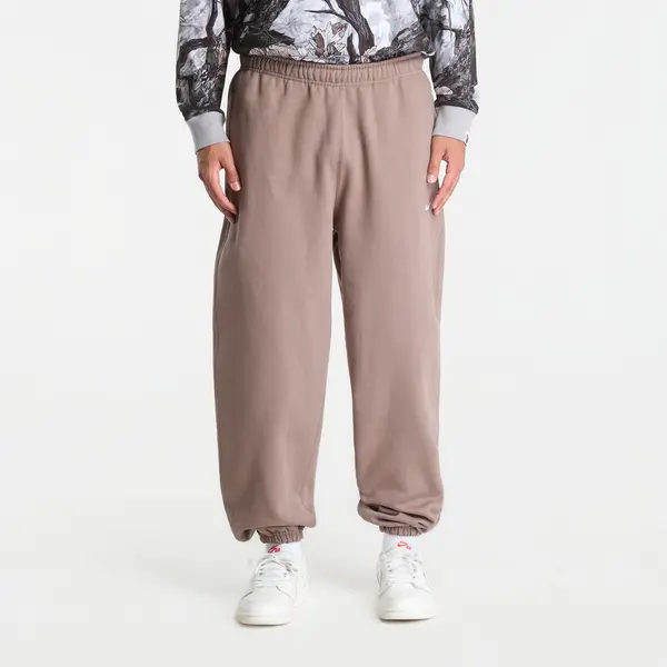 Nike Superge Nike Solo Swoosh Men's Cuffed Fleece Pants Mink Brown/ Mink Brown/ White XXL