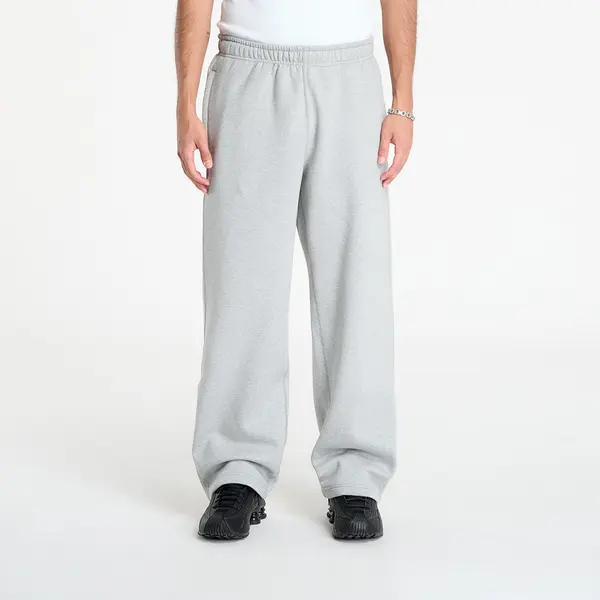 Nike Superge Nike Solo Swoosh Men's Fleece Open-Hem Pants Dk Grey Heather/ Lt Smoke Grey/ White S