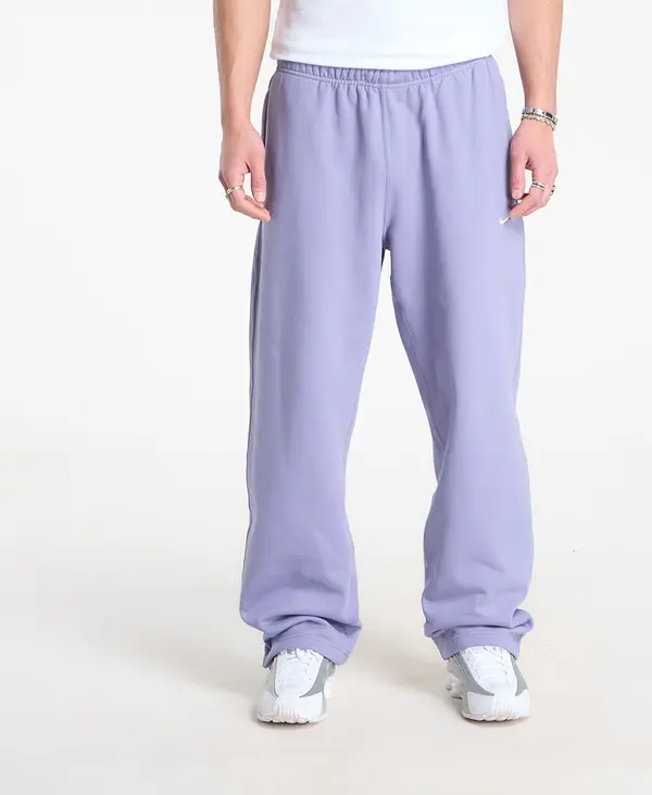 Nike Superge Nike Solo Swoosh Men's Fleece Open-Hem Pants Iron Purple/ White M