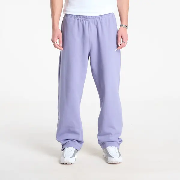 Nike Superge Nike Solo Swoosh Men's Fleece Open-Hem Pants Iron Purple/ White XS