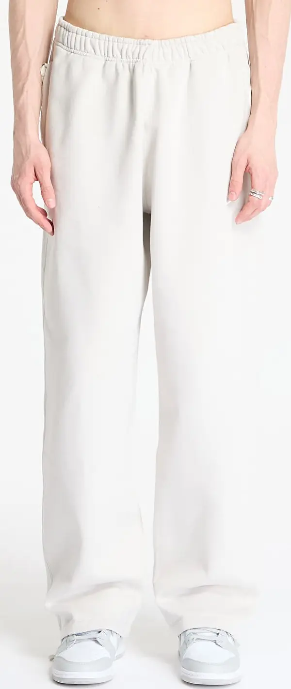 Nike Superge Nike Solo Swoosh Men's Open-Hem Fleece Pants Light Bone/ White L