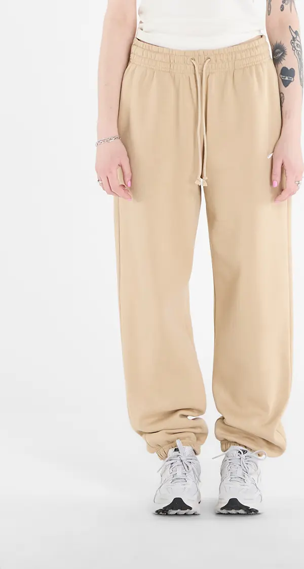 Nike Superge Nike Sportswear Phoenix Fleece Women's High-Waisted Oversized Sweatpants Linen/ Sail M