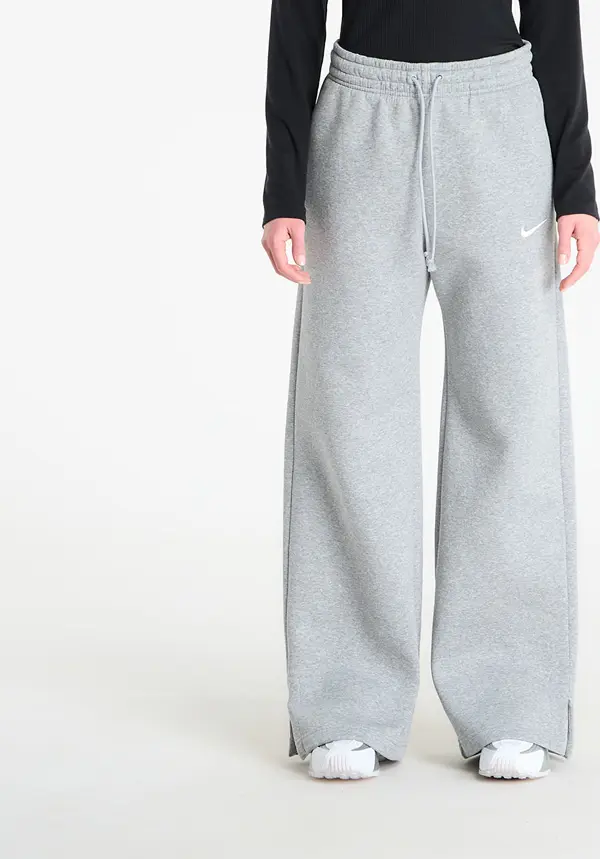 Nike Superge Nike Sportswear Phoenix Fleece Women's High-Waisted Wide-Leg Pants Dk Grey Heather/ Sail M