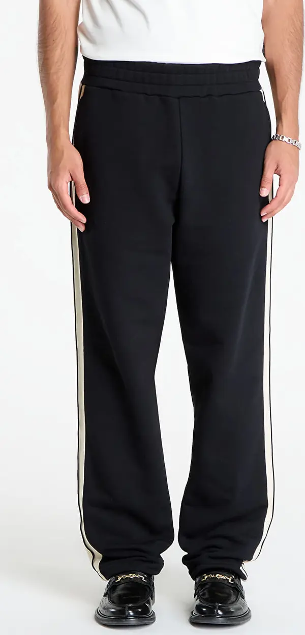 Palm Angels Superge Palm Angels Curved Logo Track Sweatpants Black/ Off White M