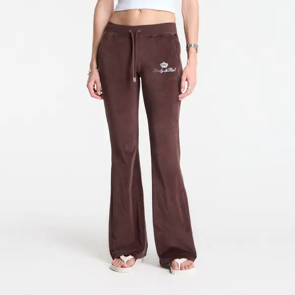 Sporty & Rich Superge Sporty & Rich Juicy Script Velour Sweatpant Chocolate M