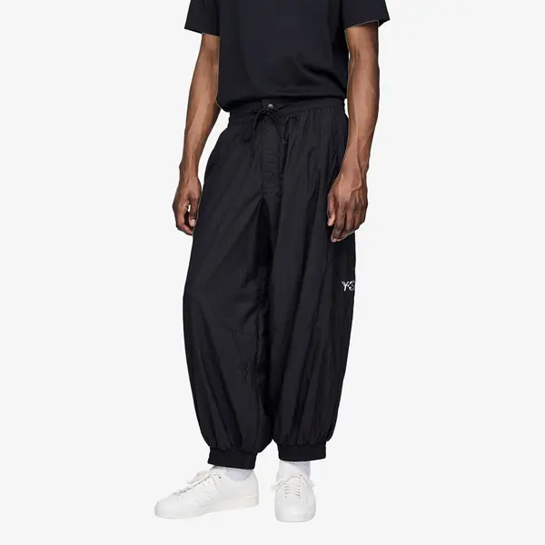 Y-3 Superge Y-3 Raw Edge 3 Stripes Nylon Shell Tracksuit Bottoms Black M