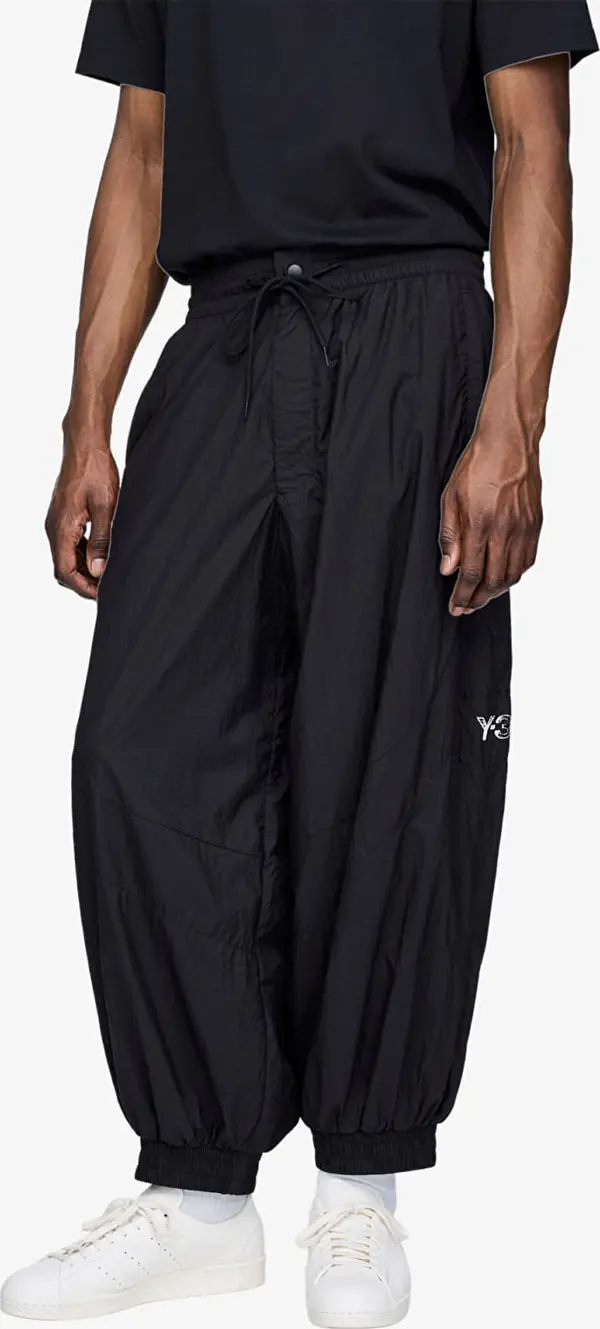 Y-3 Superge Y-3 Raw Edge 3 Stripes Nylon Shell Tracksuit Bottoms Black XL
