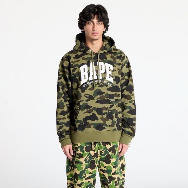 A BATHING APE Sweatshirt A BATHING APE 1St Camo Bape Pullover Hoodie Green L