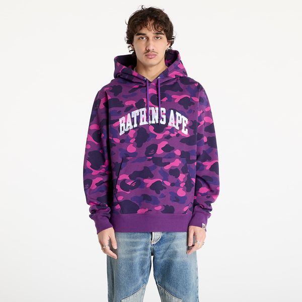 A BATHING APE Sweatshirt A BATHING APE Color Camo Pullover Hoodie Purple L