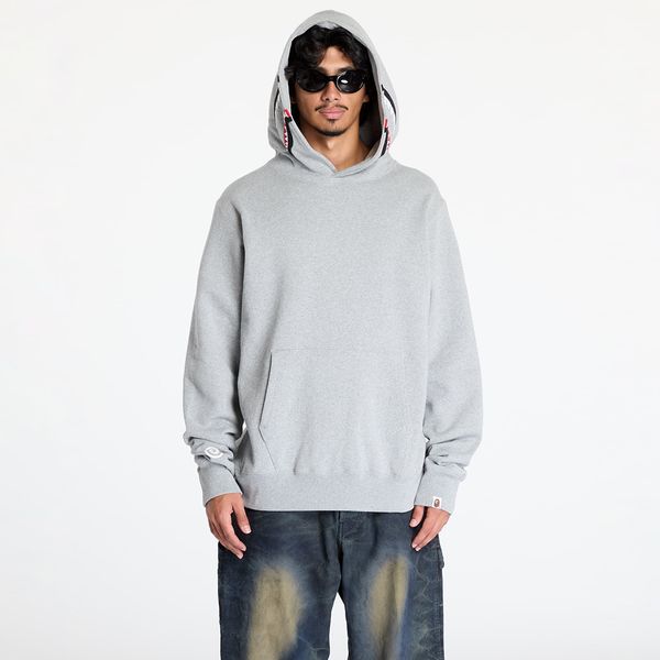A BATHING APE Sweatshirt A BATHING APE Shark Pullover Hoodie Gray XXL