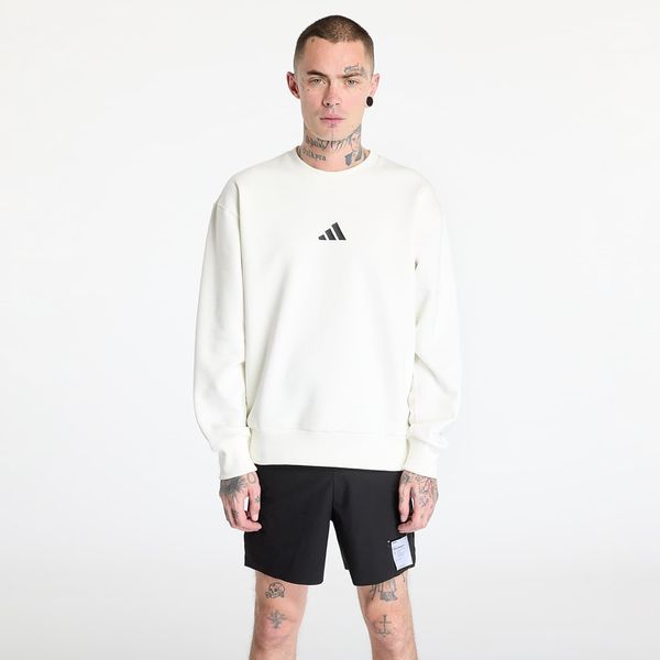 adidas Originals Sweatshirt adidas All Szn Graphic Crewneck Sweatshirt Off White/ Black L