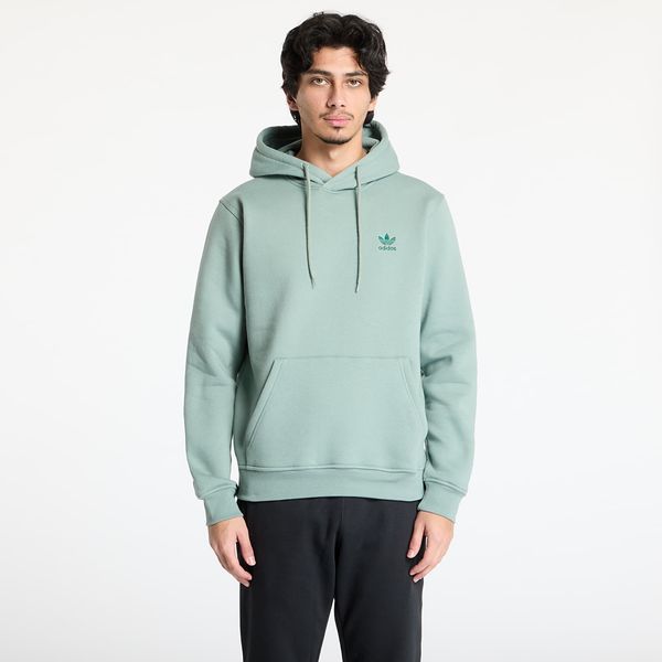 adidas Originals Sweatshirt adidas Trefoil Essentials Hoodie Silver Green M