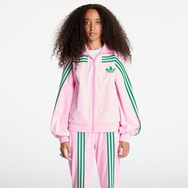 adidas Originals Sweatshirt adidas Velour Track Top True Pink L