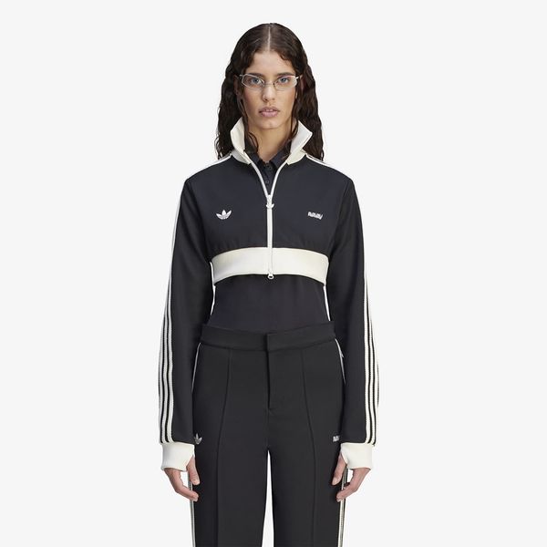 adidas Originals Sweatshirt adidas x AVAVAV Cropped Track Top Black L