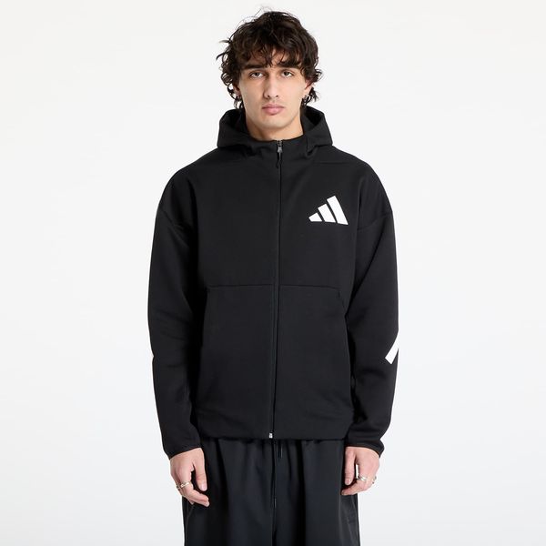 adidas Performance Sweatshirt adidas Z.N.E. Full Zip Hooded Black/ White L