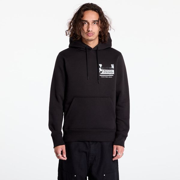 Calvin Klein Sweatshirt Calvin Klein Jeans Subway Sign Hoodie Black M