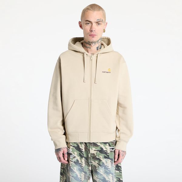 Carhartt WIP Sweatshirt Carhartt WIP Hooded American Script Jacket UNISEX Fleur De Sel L