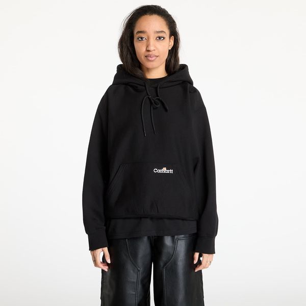 Carhartt WIP Sweatshirt Carhartt WIP Hooded Label Script Sweat UNISEX Black S
