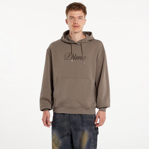 DIME Sweatshirt Dime Cursive French Terry Hoodie Walnut S