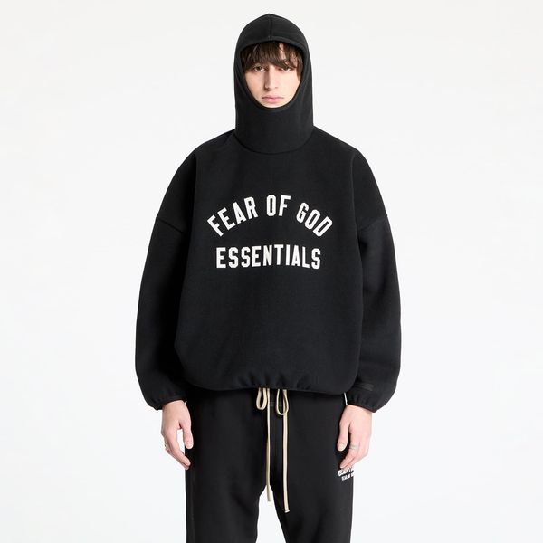 Fear of God Essentials Sweatshirt Fear Of God ESSENTIALS Brushed Hoodie Black L