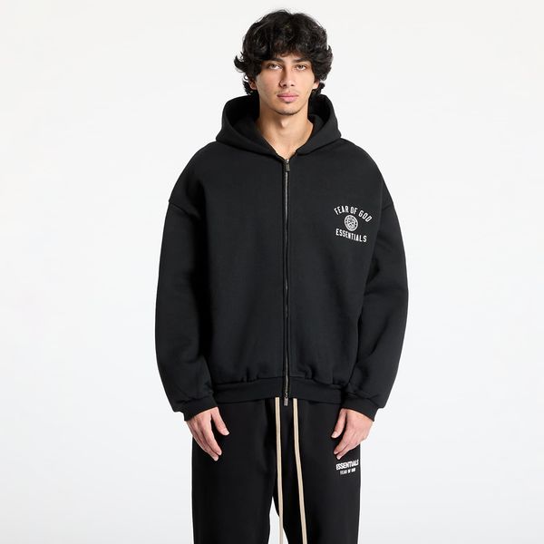 Fear of God Sweatshirt Fear Of God ESSENTIALS Heavy Fleece Fullzip Hoodie Black XL