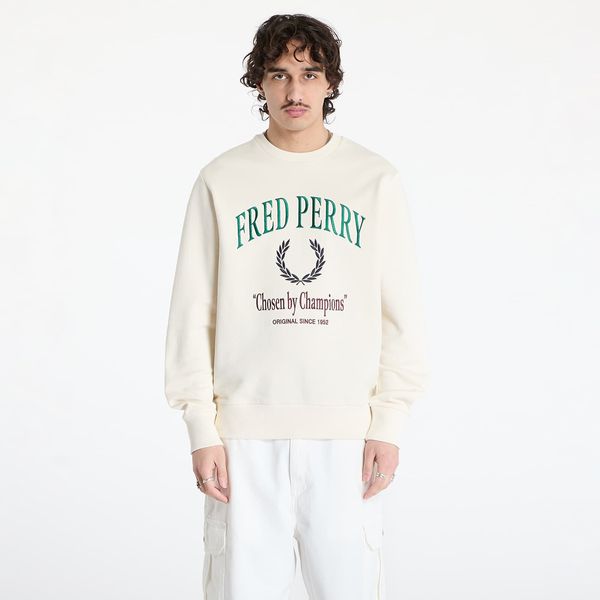 FRED PERRY Sweatshirt FRED PERRY Embroidered Champion Sweatshirt Ecru L