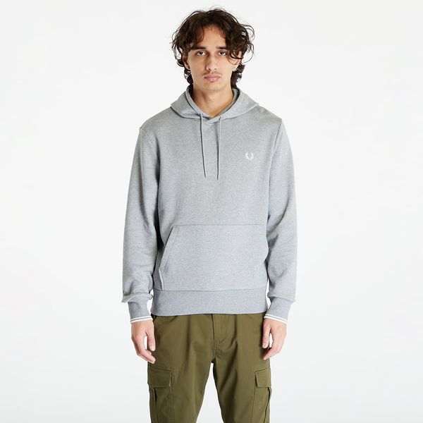 FRED PERRY Sweatshirt FRED PERRY Tipped Hooded Sweatshirt Steel Marl S